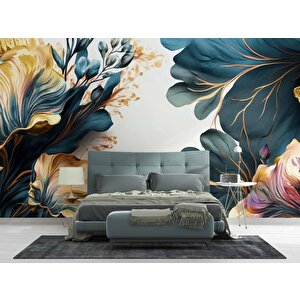 Soft Yaprak Temalı Duvar Kağıdı - Dkm487043 900x240 cm