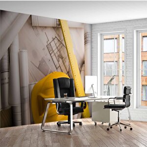 Baret Terazi Gayrimenkul Emlak Ve Gayrimenkul Duvar Kağıdı Baskı - Dkm321012 400x200 cm