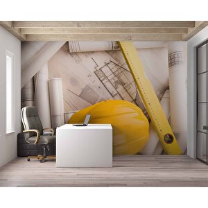 Baret Terazi Gayrimenkul Emlak Ve Gayrimenkul Duvar Kağıdı Baskı - Dkm321019 600x200 cm