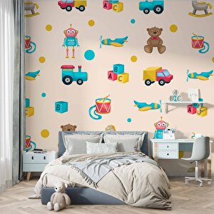 Oyuncak Temalı Çocuk Odası Duvar Kağıdıbaskı - Dkm195065