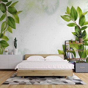 Yaprak Dekorlu Duvar Kağıdı - Dkm569042 800x240 cm