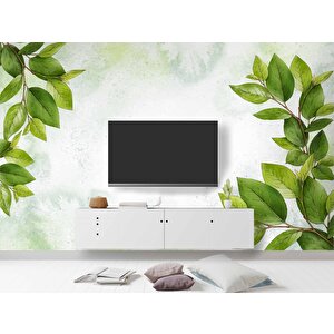 Yaprak Dekorlu Duvar Kağıdı - Dkm569042 800x240 cm