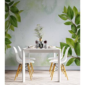 Yaprak Dekorlu Duvar Kağıdı - Dkm569042