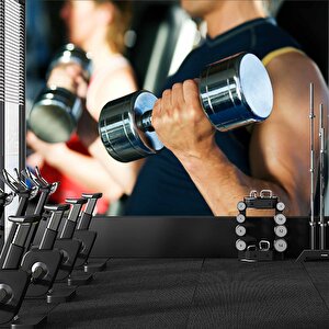 Spor Fitness Salonu Duvar Kağıdı - Dkm349008 300x200 cm