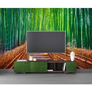 Bambu Ormanı Manzaralı Duvar Kağıdı - Dkm715100 500x300 cm