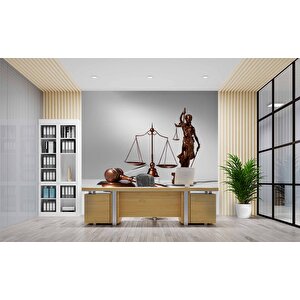Eşitlik Temalı Hukuk Duvar Kağıdı Baskı - Dkm147086 100x300 cm
