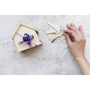 Ev - Anahtar Temalı Duvar Kağıdı Baskı - Dkm141126