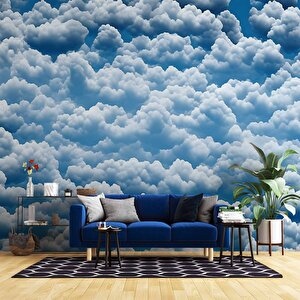 Gökyüzü Bulut Manzaralı Duvar Kağıdı - Dkm647107 100x315 cm