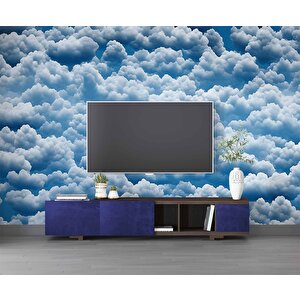 Gökyüzü Bulut Manzaralı Duvar Kağıdı - Dkm647107 100x315 cm