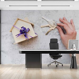 Ev - Anahtar Temalı Duvar Kağıdı Baskı - Dkm141110