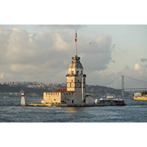İstanbul Deniz Ve Kız Kulesi Manzaları Duvar Kağıdı - Dkm750112