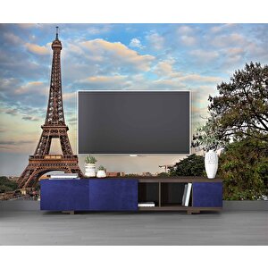 Fransa Paris Eyfel Kulesi Manzarası Duvar Kağıdı Baskı - Dkm458065 100x280 cm
