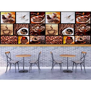 Kahveli Duvar Kağıdı Posterleri Cafe Duvar Kağıdı Baskı - Dkb283054