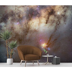 Simli Görünümlü Mermer Deseni Duvar Kağıdı - Dkm467001