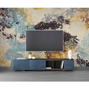 Ağaç Silueti Halı Deseni Duvar Kağıdı Baskı - Dkm-009_94926 200x200 cm