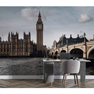 İngiltere Westminster Köprüsü Duvar Kağıdı - Dkm446021 800x200 cm