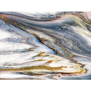 Renkli Karışık Mermer Desenli Duvar Kağıdı - Dkm780101