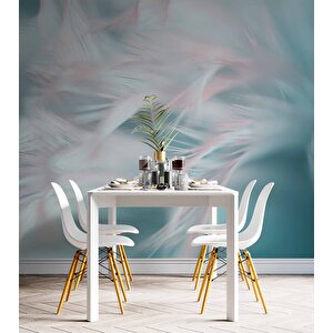 Pembe Mavi Tüy Temalı Duvar Kağıdı - Copydkm591104