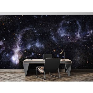 Galaksi Yıldızlar Manzaralı Duvar Kağıdı Baskı - Dkm508116