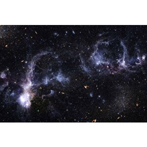Galaksi Yıldızlar Manzaralı Duvar Kağıdı Baskı - Dkm508065