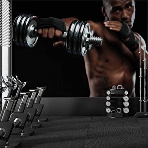 Güçlü Erkek Temalı Spor Salonu Duvar Kağıdı Baskı - Dkm206076 425x280 cm