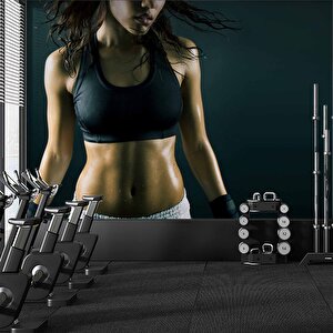 Kadın Spor Salonu Duvar Kağıdı - Dkm343034 425x240 cm