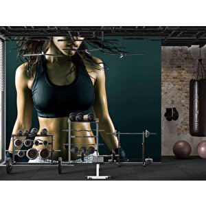 Kadın Spor Salonu Duvar Kağıdı - Dkm343038