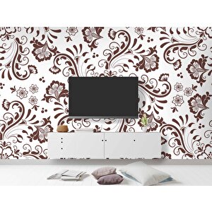 Borda Çiçek Motifli Duvar Kağıdı - Dkb948064 900x260 cm