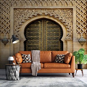 Tarihi Cami Kapısı Duvar Kağıdı - Dkm701059 525x260 cm