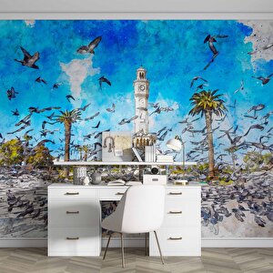 İzmir Konak Saatli Kule Duvar Kağıdı - Dkm705111