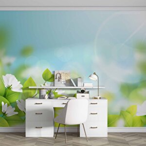 Doğal Papatya Temalı Duvar Kağıdı - Dkm568022