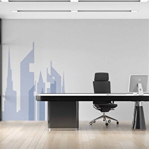 Ev Desenli Emlak Temalı Duvar Kağıdı Baskı - Dkm142031 350x240 cm