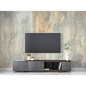 Açık Tonlu Tahta Dokulu Duvar Kağıdı - Dkm643005 225x200 cm
