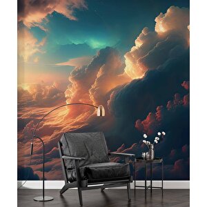 Bulut Manzaralı Duvar Kağıdı - Dkm483060