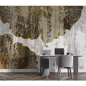 Yeşil Çiçek Duvar Desenli Duvar Kağıdı - Dkm736125