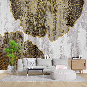 Yeşil Çiçek Duvar Desenli Duvar Kağıdı - Dkm736103