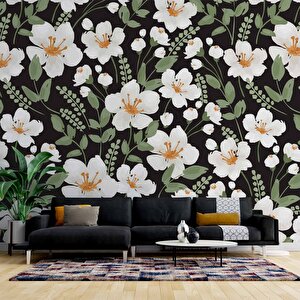 Papatya Desenli Duvar Kağıdı Baskı - Dkm121067 200x280 cm