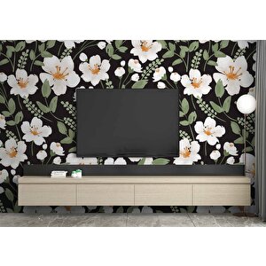 Papatya Desenli Duvar Kağıdı Baskı - Dkm121056 450x260 cm