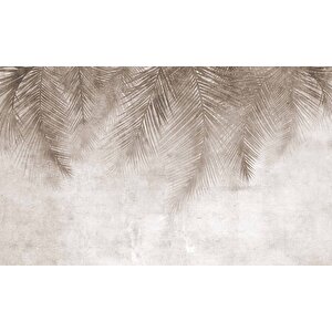 Soft Palmiye Yaprak Desenli Duvar Kağıdı Baskı - Dkm096070