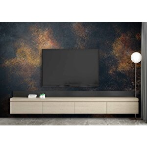 3 Boyutlu Siyah Altın Duvar Dokusu Duvar Kağıdı - Dkm635057 475x260 cm