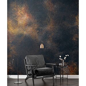 3 Boyutlu Siyah Altın Duvar Dokusu Duvar Kağıdı - Dkm635057