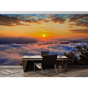 Bulut Gündoğumu Manzaralı Duvar Kağıdı Baskı - Dkm234119