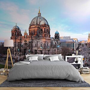 Almanya Berlin Katedrali Manzaralı Duvar Kağıdı - Dkm920037 500x240 cm