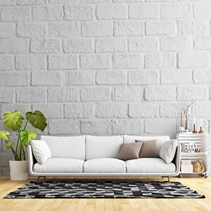3 Boyutlu Beyaz Taş Desenli Duvar Kağıdı - Dkm655018 550x200 cm