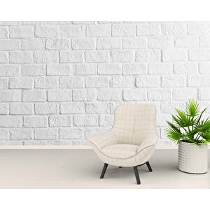 3 Boyutlu Beyaz Taş Desenli Duvar Kağıdı - Dkm655111