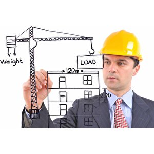 Mimari Çizim Emlak Ve Gayrimenkul Duvar Kağıdı Baskı - Dkm306079