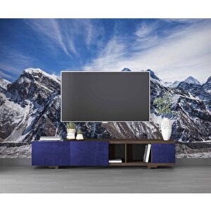 Karlı Dağ Manzaralı Duvar Kağıdı - Dkm933010 350x200 cm