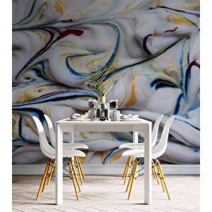 3 Boyutlu Renkli Köpük Desenli Duvar Kağıdı - Dkm724036