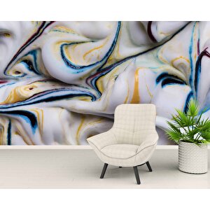 3 Boyutlu Renkli Köpük Desenli Duvar Kağıdı - Dkm724036