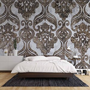 Motifli Mermer Desenli Duvar Kağıdı - Dkm930086 100x300 cm